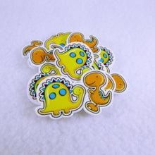 Load image into Gallery viewer, Set of 2 - Planar Resin - Dinosaur - Orange and Yellow