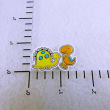 Load image into Gallery viewer, Set of 2 - Planar Resin - Dinosaur - Orange and Yellow