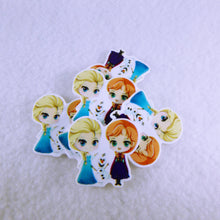 Load image into Gallery viewer, Set of 2 - Planar Resin - Anna and Elsa with Olaf v2