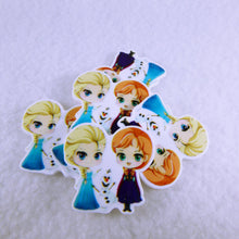 Load image into Gallery viewer, Set of 2 - Planar Resin - Anna and Elsa with Olaf v2