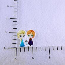 Load image into Gallery viewer, Set of 2 - Planar Resin - Anna and Elsa with Olaf v2