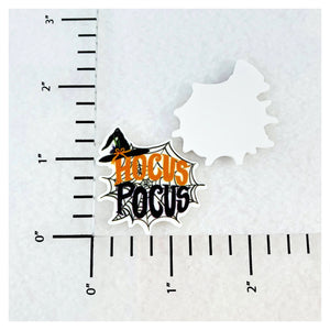 Set of 2 - Planar Resin - Hocus Pocus Cobweb and Witch Hat