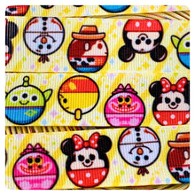 Load image into Gallery viewer, Ribbon by the Yard - Character Mickey Heads on Yellow
