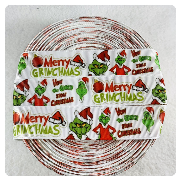 Ribbon by the Yard - Merry Grinchmas