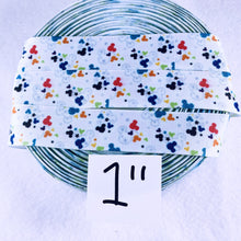Load image into Gallery viewer, Ribbon by the Yard - Tiny Colorful Mickey Scatter
