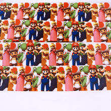 Load image into Gallery viewer, Ribbon by the Yard - 1&quot; - Mario &amp; Friends Panels
