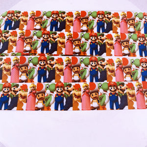 Ribbon by the Yard - 1" - Mario & Friends Panels