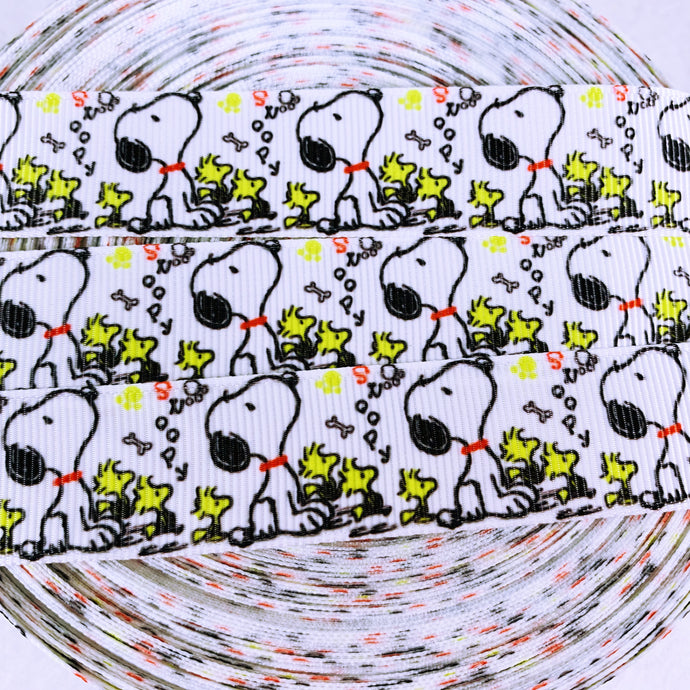 Ribbon by the Yard - Snoopy Looking Up 3 Woodstocks