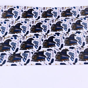 Ribbon by the Yard - 7/8" - HP - Ravenclaw - Hat, Books, Scarf