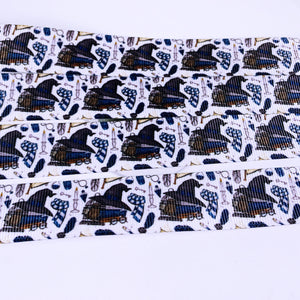 Ribbon by the Yard - 7/8" - HP - Ravenclaw - Hat, Books, Scarf