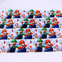 Load image into Gallery viewer, Ribbon by the Yard - 7/8&quot; - Mario &amp; Luigi
