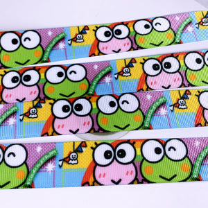 Ribbon by the Yard - 7/8" - Keroppi - Frogs