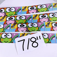 Load image into Gallery viewer, Ribbon by the Yard - 7/8&quot; - Keroppi - Frogs
