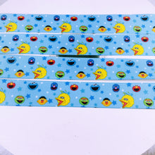 Load image into Gallery viewer, Ribbon by the Yard - Sesame Street Blue Scatter
