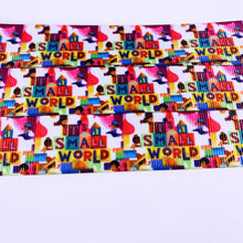 Load image into Gallery viewer, Ribbon by the Yard - Small World Words White
