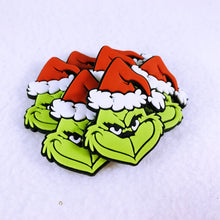 Load image into Gallery viewer, Set of 2 - PVC Resin -  Grinch Face Only
