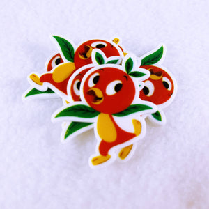 Set of 2 - Planar Resin - Florida Orange Bird