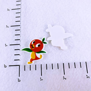 Set of 2 - Planar Resin - Florida Orange Bird