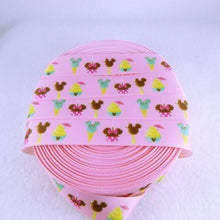 Load image into Gallery viewer, Ribbon by the Yard - Mickey Treats &amp; Snacks on Pink

