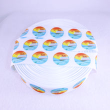 Load image into Gallery viewer, Ribbon by the Yard - DCL Cruise Sunset Circles

