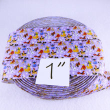 Load image into Gallery viewer, Ribbon by the Yard - Dooney Dogs on Purple
