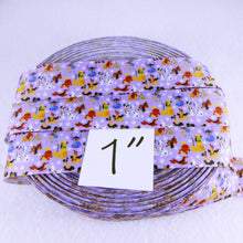 Load image into Gallery viewer, Ribbon by the Yard - Dooney Dogs on Purple
