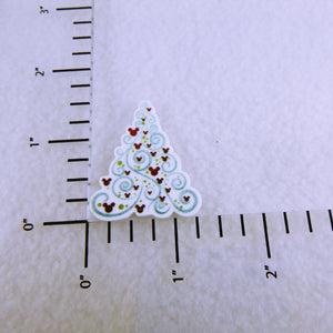 Set of 2 - Planar Resin - Swirly Christmas Tree