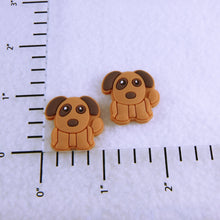 Load image into Gallery viewer, Set of 2 - PVC Resin -  Brown Dog

