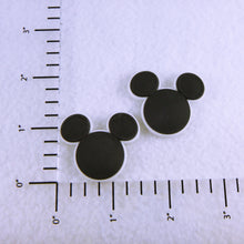 Load image into Gallery viewer, Set of 2 - PVC Resin -  Mickey Heads White &amp; Black
