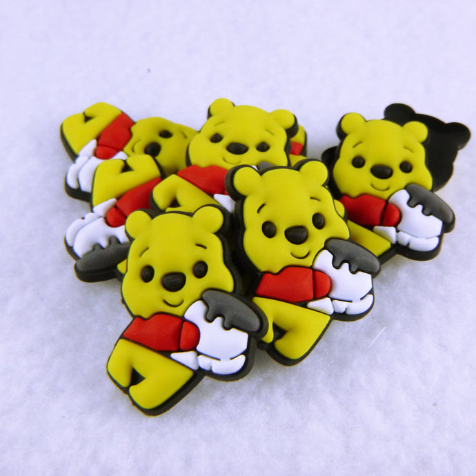 Set of 2 - PVC Resin -  Pooh With Honey Pot