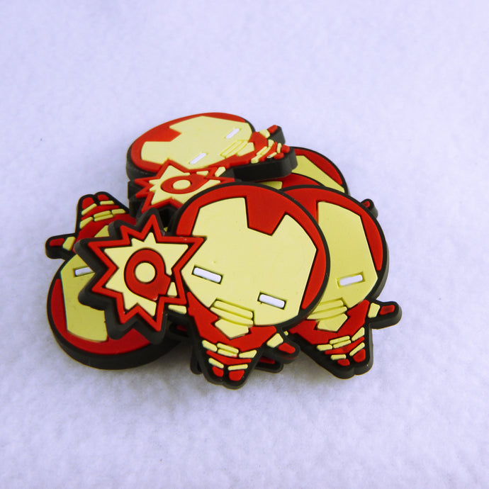 Set of 2 - PVC Resin -  Iron Man Chibi