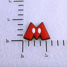 Load image into Gallery viewer, Set of 2 - PVC Resin -  Red &quot;M&quot; White Dots
