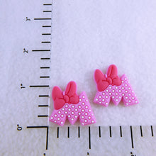 Load image into Gallery viewer, Set of 2 - PVC Resin -  Pink &quot;M&quot; Polka Dot
