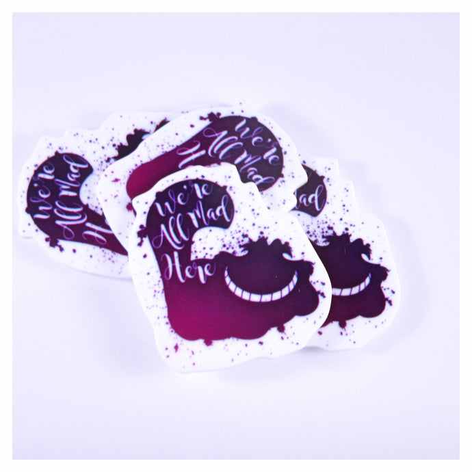 Set of 2 - Planar Resin - Cheshire Cat All Mad Here