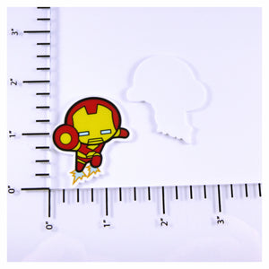 Set of 2 - Planar Resin - Set of 2 - Planar Resin - Iron Man Chibi