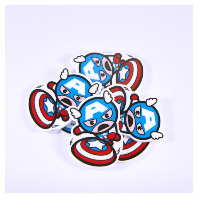 Set of 2 - Planar Resin - Set of 2 - Planar Resin - Captain America Chibi