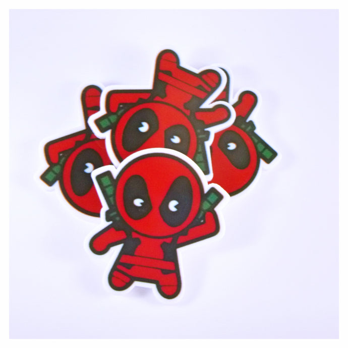 Set of 2 - Planar Resin - Deadpool Chibi