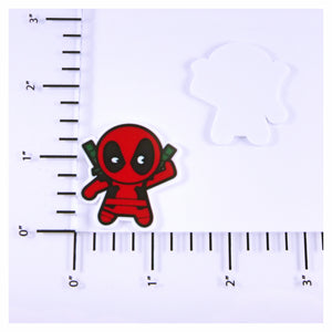 Set of 2 - Planar Resin - Deadpool Chibi