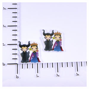 Set of 2 - Planar Resin - Evil Queen / Maleficent