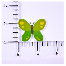 Load image into Gallery viewer, Set of 2 - Planar Resin - Butterflies - Green
