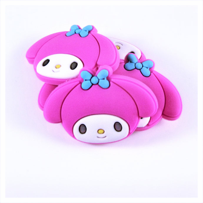 Set of 2 - PVC Resin -  My Melody, Blue Bow