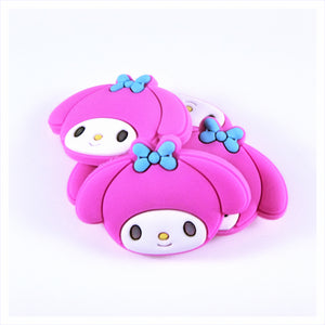 Set of 2 - PVC Resin -  My Melody, Blue Bow