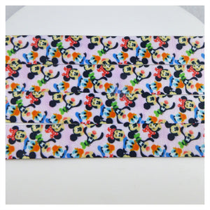 Ribbon by the Yard - 7/8" - Fab 5 Heads Scatter