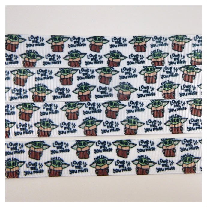 Ribbon by the yard - The Child, Baby Yoda Love Me You Must