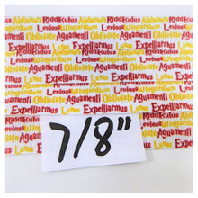Load image into Gallery viewer, Ribbon by the Yard - 7/8&quot; - HP - Wizard School - Spells
