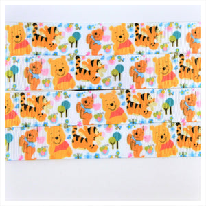 Ribbon by the Yard - 7/8" - Winnie the Pooh, Tigger and Roo