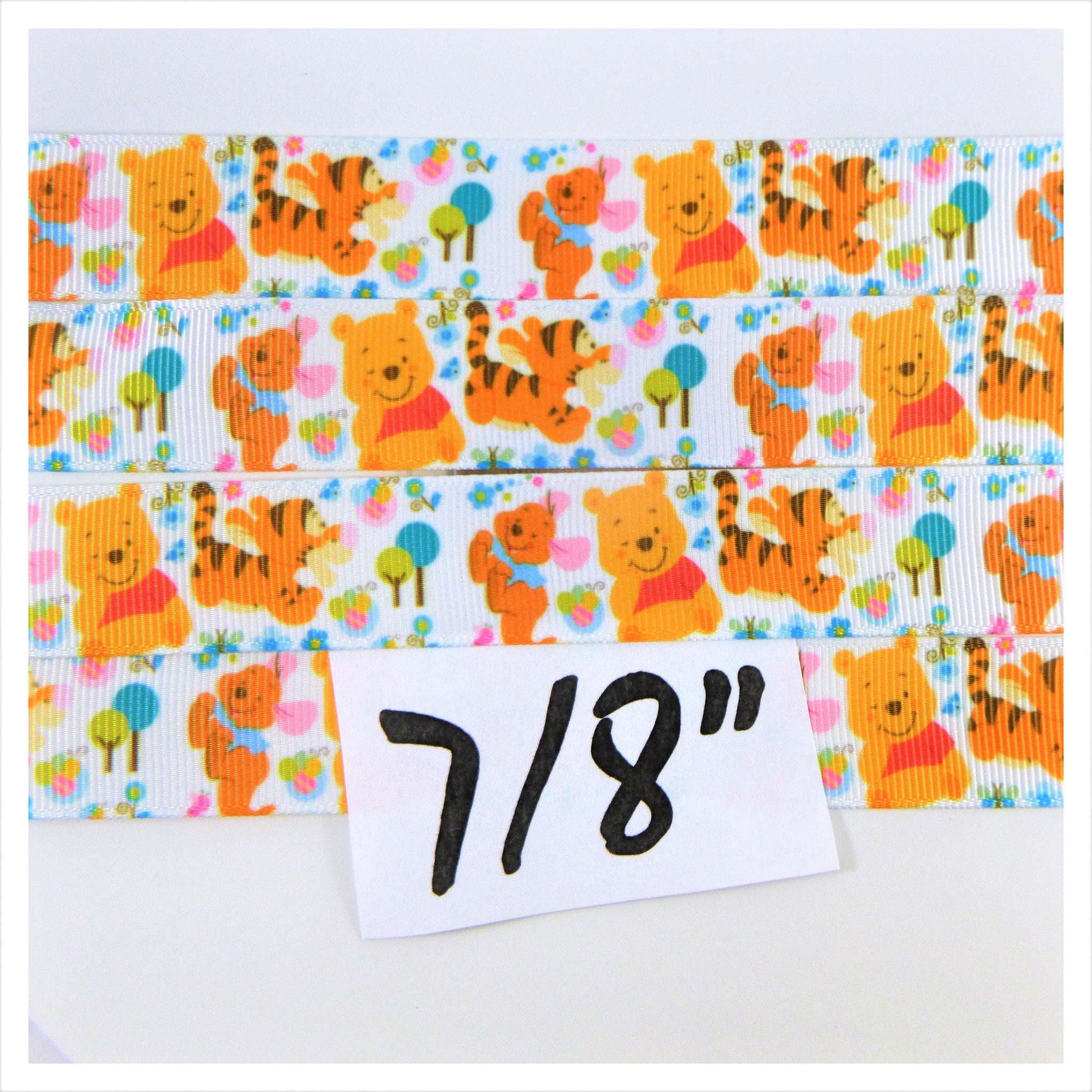 Ribbon by the Yard - 7/8 - Winnie the Pooh, Tigger and Roo – Giraffic  Crafts and Supplies