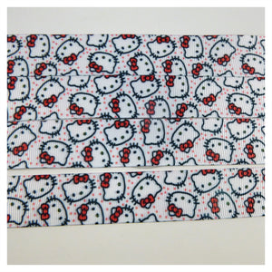 Ribbon by the Yard - 7/8" - Hello Kitty Scatter with Dots