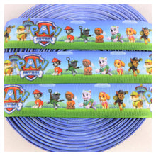 Load image into Gallery viewer, Ribbon by the Yard - Paw Patrol Blue Sky &amp; Green Grass
