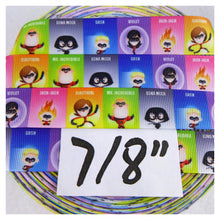 Load image into Gallery viewer, Ribbon by the Yard - Incredibles Blocks
